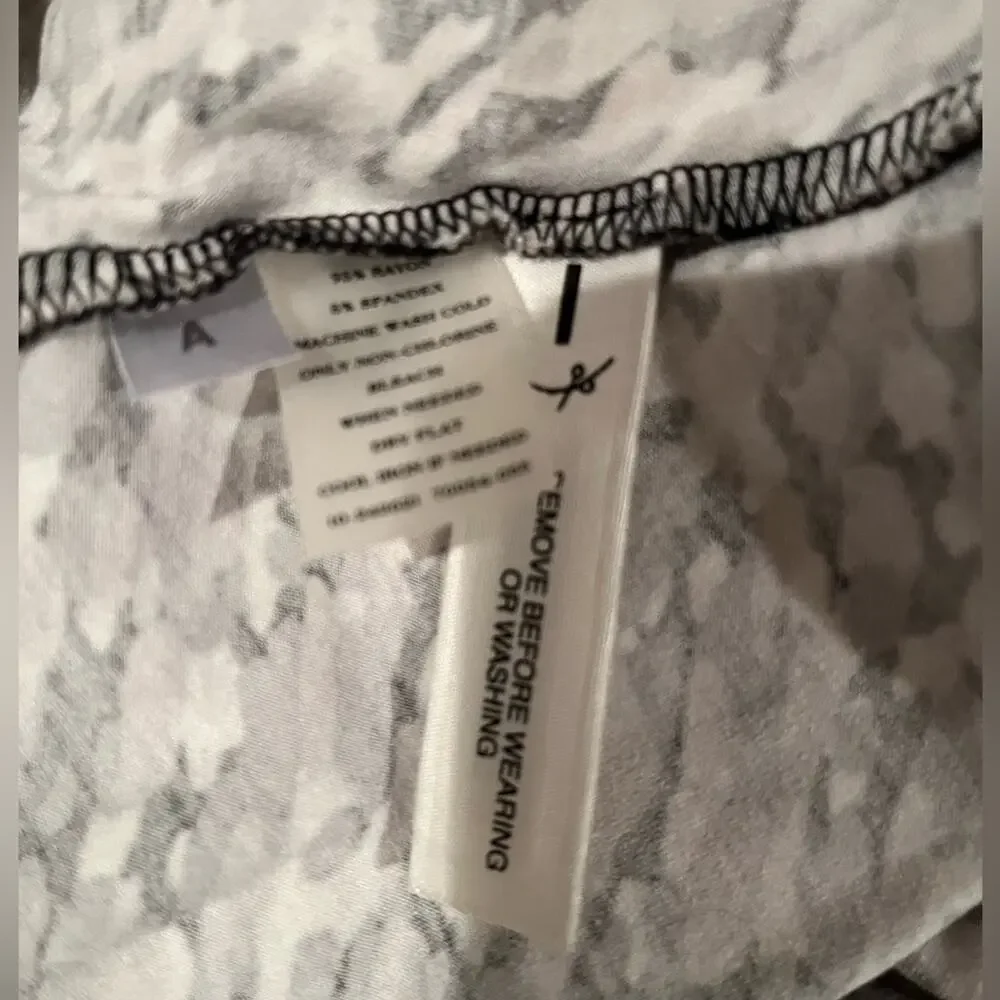 NEW Ann Taylor Jersey Halter Tie Abstract Paint Drop Strapless A-line Dress X…